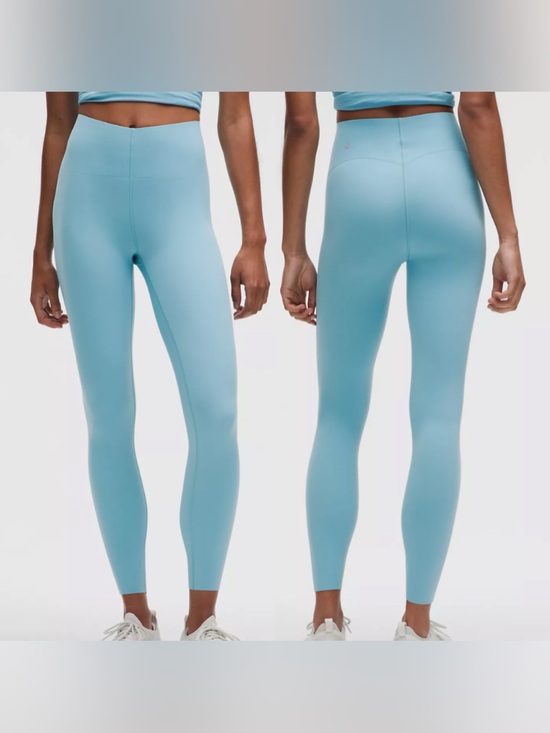 lululemon athletica Pants - Size 8 NWT lululemon Glow Up Super-High-Rise SHR Tight 25" in Washed Blue